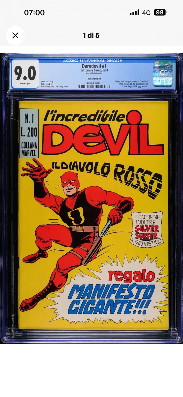 DEVIL #1 IL DIAVOLO ROSSO