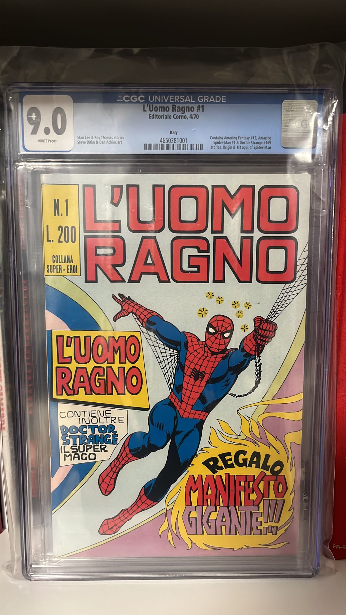 L'UOMO RAGNO #1 CGC 9.0