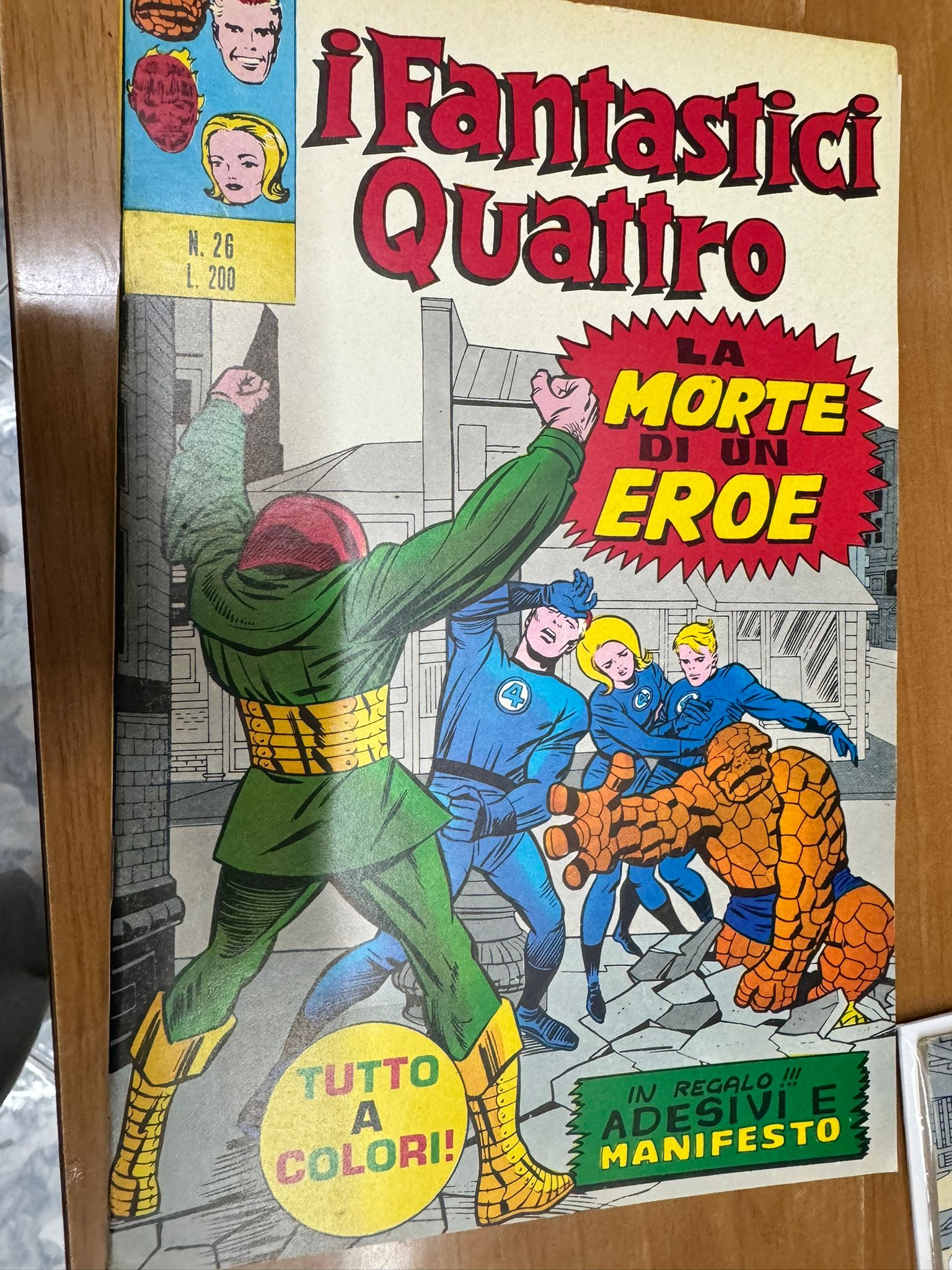 I FANTASTICI QUATTRO #26 LA MORTE DI UN EROE