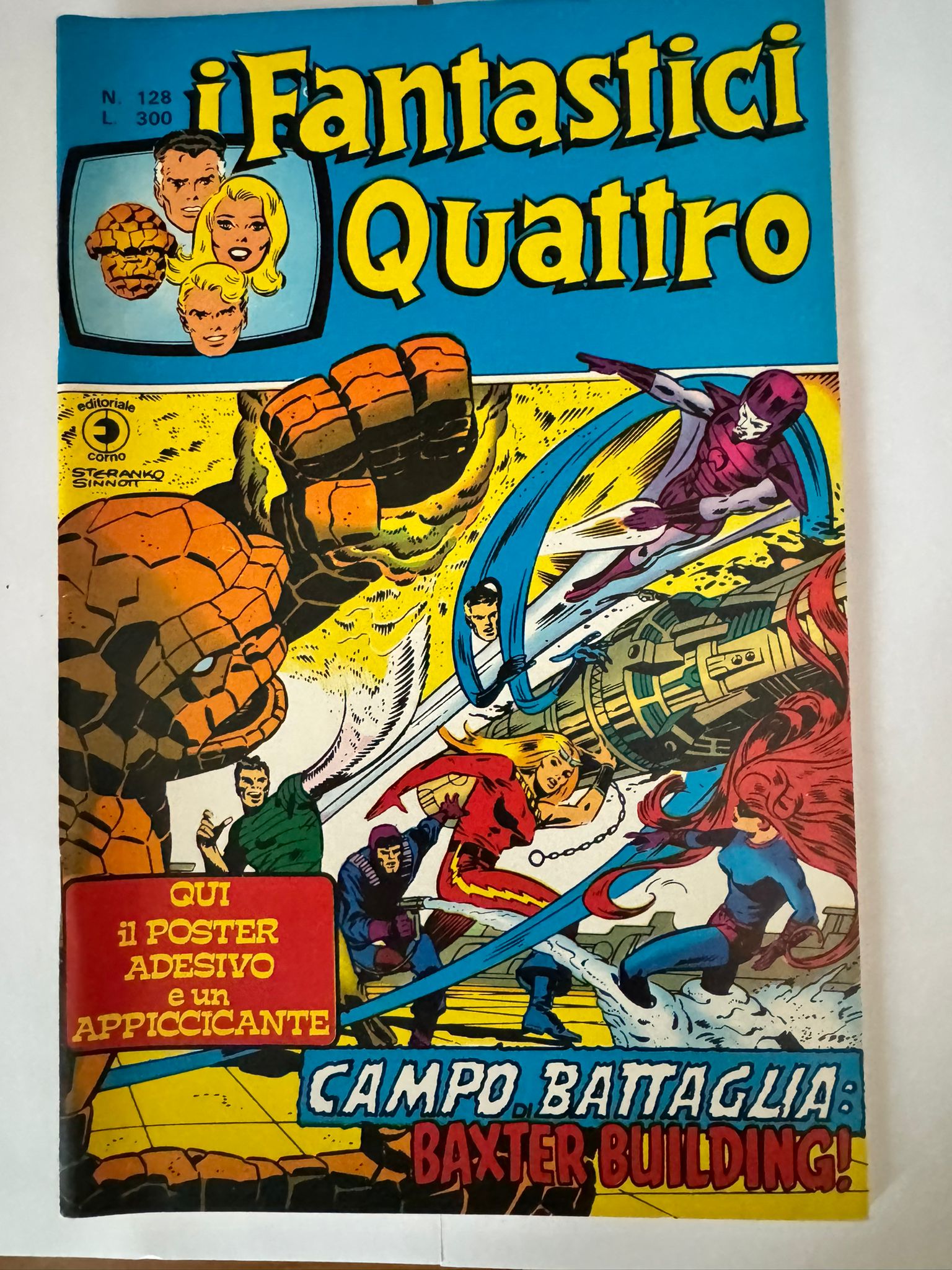 I FANTASTICI QUATTRO #128 CAMPO DI BATTAGLIA: BAXTER BUILDING!